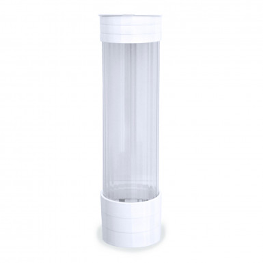 Plastový zásobník pohárov Ø 70 mm, biely [1 ks]