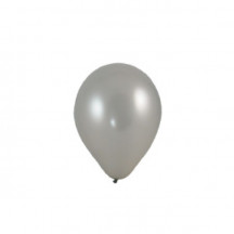 Nafukovací balónik, strieborný, `M` [100 ks]
