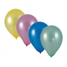 Nafukovací balónik, metalíza farebný mix, `M` [100 ks]