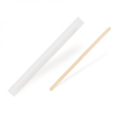 Miešadlo (drevené FSC 100%) 14cm jednotlivo balené [500 ks]