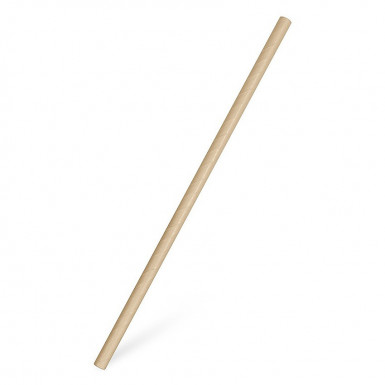 Slamka papierová kraft `JUMBO` Ø8mm x 25cm [100 ks]