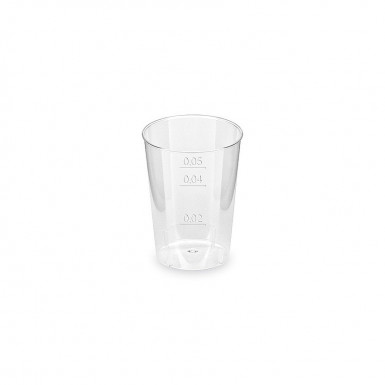 Pohárik kryštál (PS) Ø44mm 2cl/4cl/5cl [40 ks]