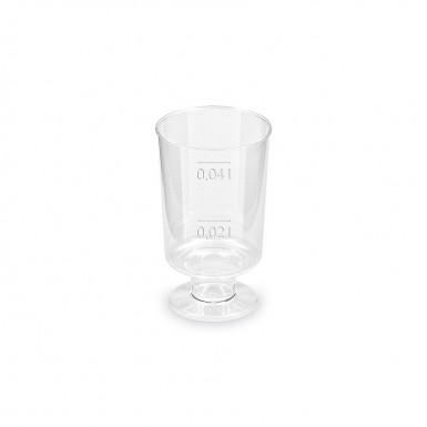 Pohárik kryštál (PS) na stopke Ø38mm 2cl/4cl [20 ks]