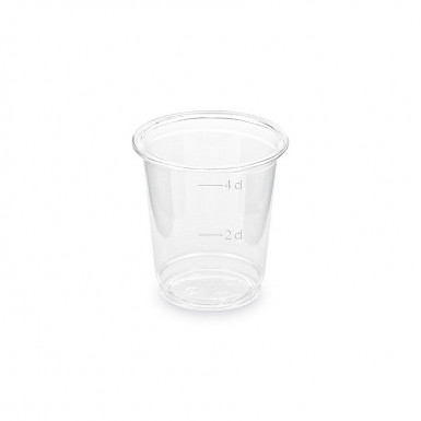 Pohárik (rPET) číry Ø48mm 2cl/4cl [40 ks]