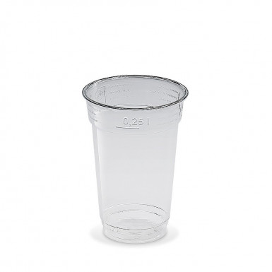 Pohár (rPET) číry Ø78mm 0,25L [50 ks]
