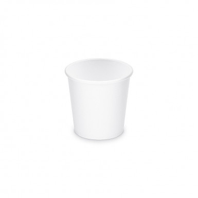 Papierový pohár biely Ø62mm 110ml `XS: 0,08L/4oz` [50 ks]