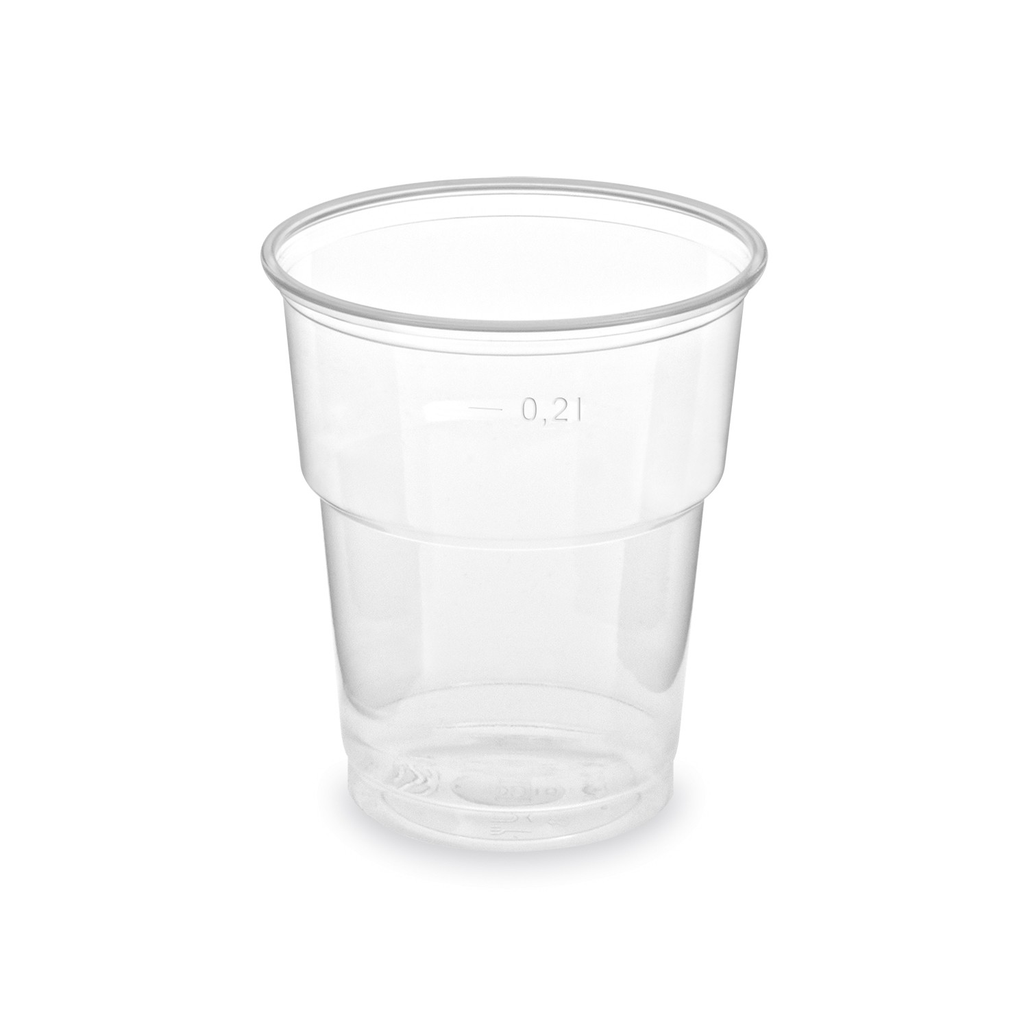 Kávový pohár hnedo-biely 0,2 l -PP- (Ø 70 mm) [100 ks]