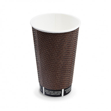 Papierový pohár PREMIUM Ø90mm 510ml `XL: 0,4L/16oz` [25 ks]