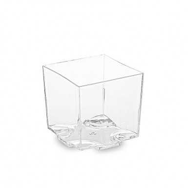 Fingerfood pohárik (PS) hranatý číry 44 x 44 x 43 mm 65ml [20 ks]
