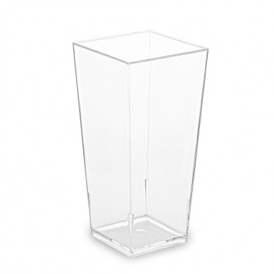 Fingerfood pohárik (PS) hranatý číry 40 x 40 x 82 mm 85ml [40 ks]