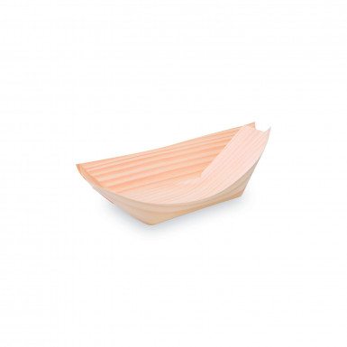 Fingerfood miska drevená, lodička 13 x 8 cm [100 ks]