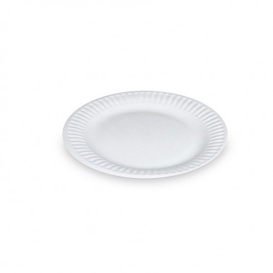 Papierový tanier (PAP-Recy) biely Ø15cm [100 ks]