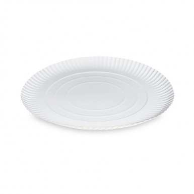Papierový tanier (PAP-Recy) hlboký biely Ø29cm [50 ks]