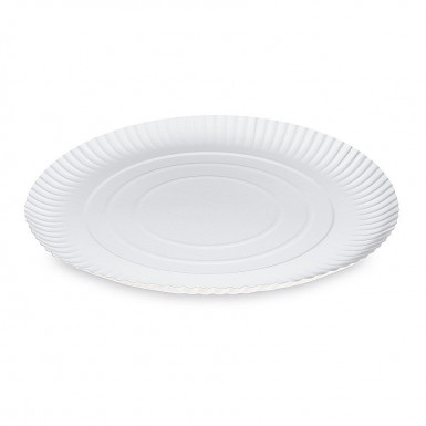 Papierový tanier (PAP-Recy) hlboký biely Ø32cm [50 ks]