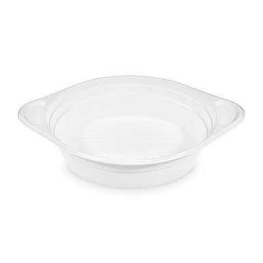Miska (PP) s uškami biela Ø156mm 350ml [100 ks]