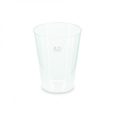 Pohár vratný (PP) opakovane použiteľný Ø68mm 0,2L [40 ks]