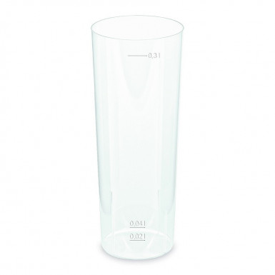 Pohár vratný (PP) opakovane použiteľný Longdrink Ø59mm 2cl/0,3L [10 ks]