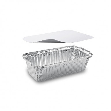 Miska (ALU) hranatá 218 x 112 x 60 mm 900ml + viečko [5 sád]