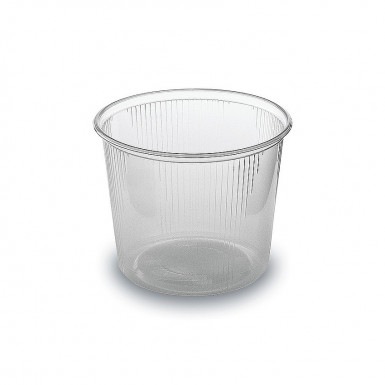 Miska (PP) okrúhla priehľadná Ø101mm 400ml [100 ks]