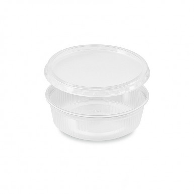 Miska (PP) okrúhla priehľadná 125ml + viečko [250 sád]