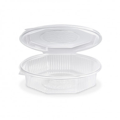 Menu misa (PP) Ripboxx Meal nedelená osemboká priehľadná 1200ml [25 ks]