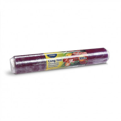 Potravinová fólia (PVC) 8µm 44cm x 300m jednotlivo balená [1 ks]