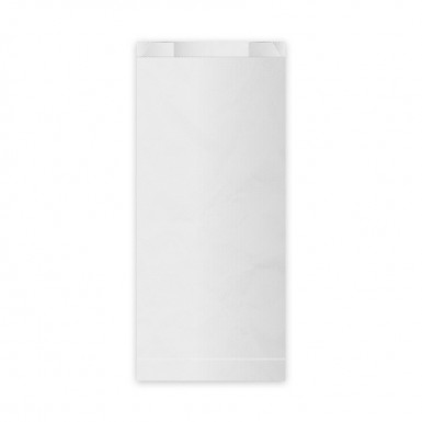 Papierové vrecko (FSC Mix) s bočným skladom biele 14+7 x 32 cm `2kg` [100 ks]