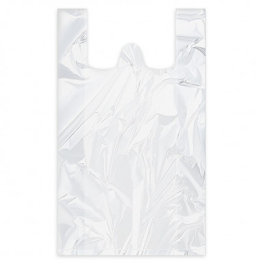 Taška (HDPE) extra-silná biela 40+20 x 60 cm `18kg` [50 ks]