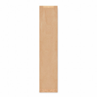 Papierové vrecko s bočným skladom hnedé 12+5 x 59 cm `Baguette` [1000 ks]