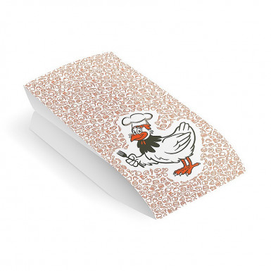 Papierové vrecko (PAP/PE) 2vrstvé nepremastiteľné na kurča 15+8 x 30 cm `Maxi` [100 ks]