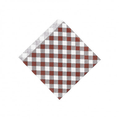 Papierové vrecko Karo 14 x 14 cm na burger/kebap [500 ks]