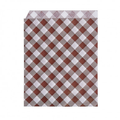 Papierové vrecko Karo 19 x 14 cm na burger/kebap [500 ks]