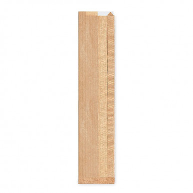 Papierové vrecko (PAP/PP) s okienkom 12+5 x 59 cm `Baguette` [1000 ks]