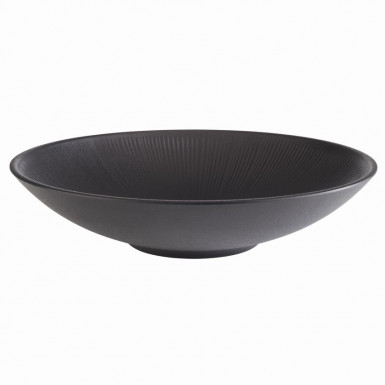 Miska NERO Ø 30 cm, výška: 7 cm, 2,2 l melamin, farba čierna