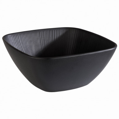 Miska NERO 25 x 25 cm, výška: 11 cm, 3,5 l melamin, farba čierna