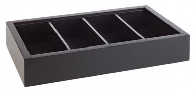 Príborník / univerzálny box 2 dielny FRAMES 53x32,5 cm, výška: 11 cm buk, masív, farba wenge