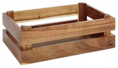 Prepravka SUPERBOX GN 1/4 29x18,5 cm, výška: 10,5 cm drevo agát