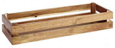 Prepravka SUPERBOX GN 2/4 55,5 x 18,5 cm, výška: 10,5 cm drevo agát