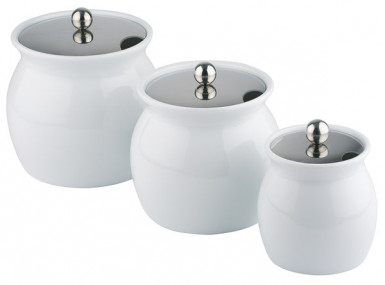 Nádoba na dresing Ø13cm, výška:13cm, 0,8lt porcelán, farba biela