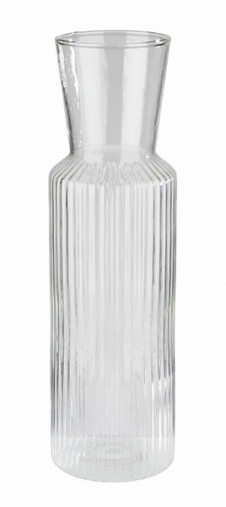 Karafa vrchnák LINES Ø 8 cm, výška: 27 cm, 0,75 l sklo