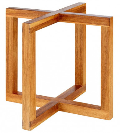 Stojan WOOD 20 x 20 cm, výška: 17,5 cm drevo agát