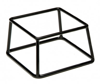 Stojan MULTI 18 x 18 cm, výška: 10 cm kov, s čiernym protisklzovým gumovým poťahom