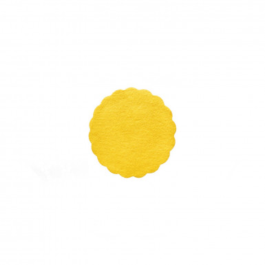 Rozetky PREMIUM Ø 9 cm žlté [40 ks]