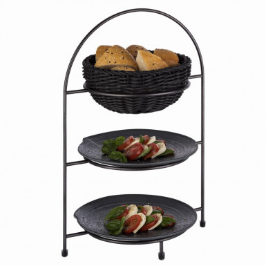 Stojan INDUSTRIAL taniere 29 x 19,5 cm, výška: 43 cm nerez, farba biela