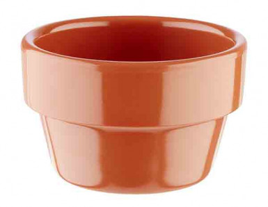 Miska FLOWER POT Ø6cm, výška:3,5cm, 0,04lt melamín, terakota optika