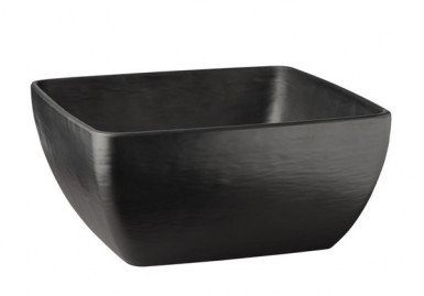 Miska SLATE 25 x 25 cm, výška: 12 cm, 1,5 l melamín farba čierna, bridlicový look