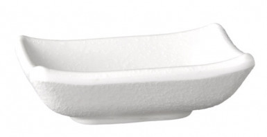 Miska ZEN 9x7 cm, výška: 2,5 cm, 0,05 l melamín farba čierna, optika kameň