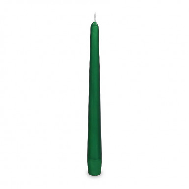 Sviečka kónická tmavozelená Ø23 x 245 mm [10 ks]