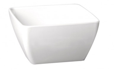 Miska PURE 12,5 x 12,5 cm, výška: 6,5 cm, 0,4 l melamín farba biela
