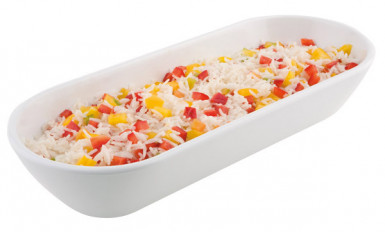 Miska PURE 38,5 x 15,5 cm, výška: 7,5 cm, 1,5 l melamín farba biela